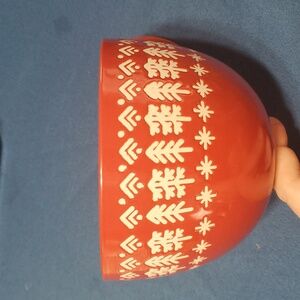 Nobia Red Scandanavian Pattern Xmas Mug